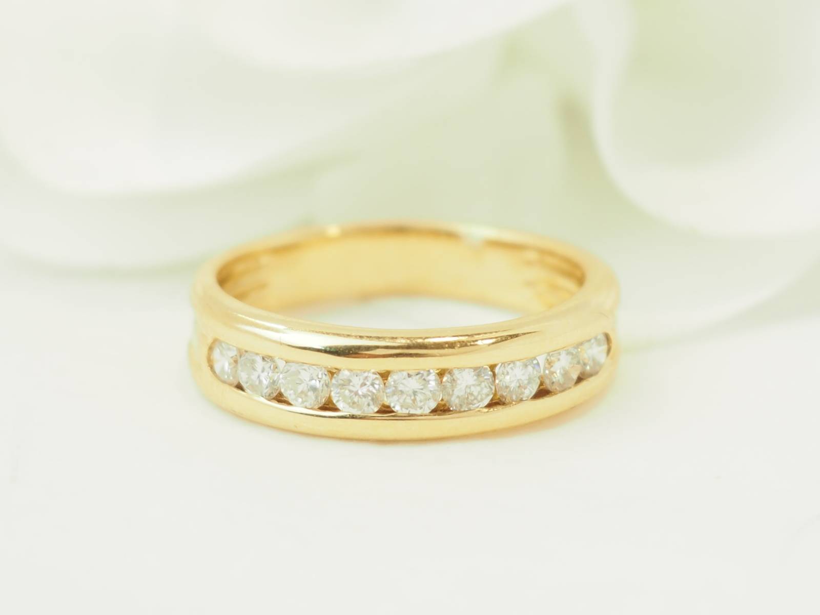 alliance diamant femme confortable