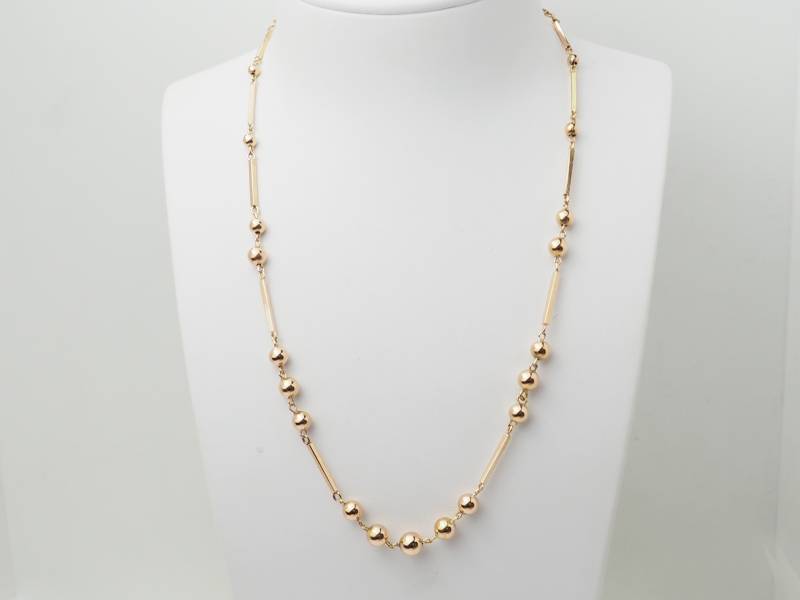 Collier boule en or rosé 