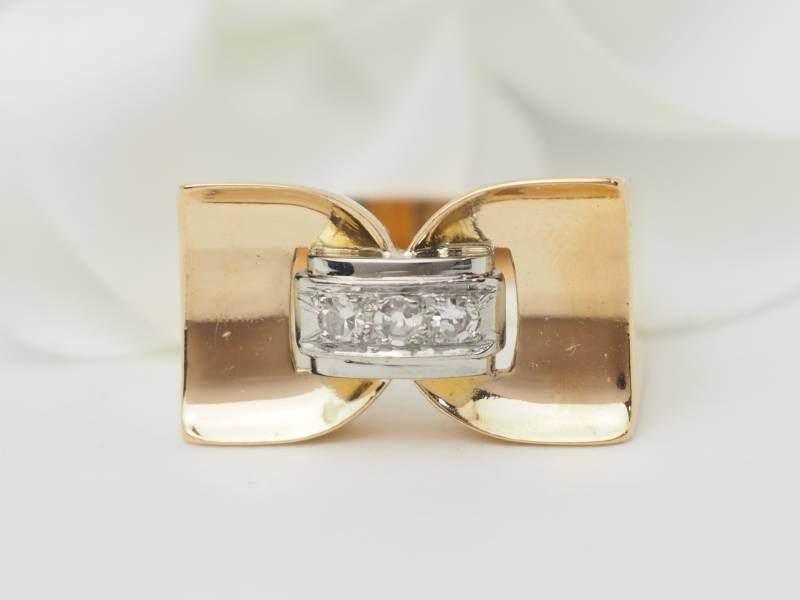 Bague Tank en or jaune 