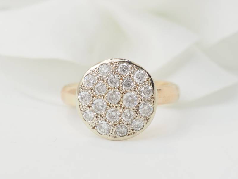 Bague en or jaune et diamants en vente à Marseille - rf 33406