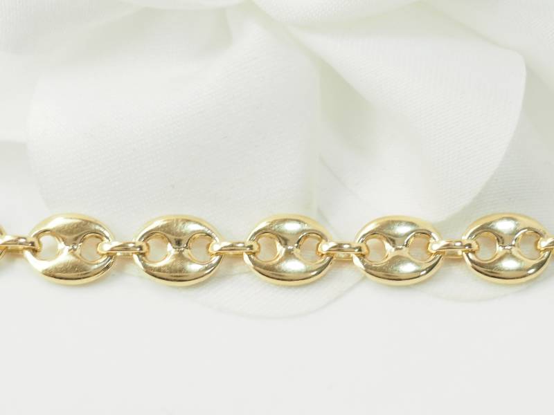 Bracelet maille grain de café en or jaune en vente à Marseille