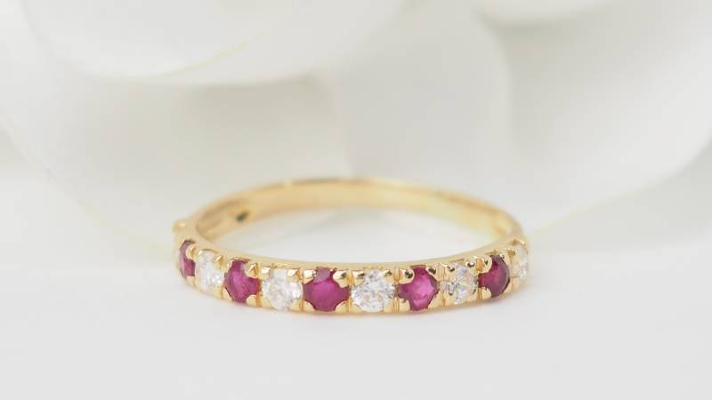 Alliance demi tour en or jaune d'occasion