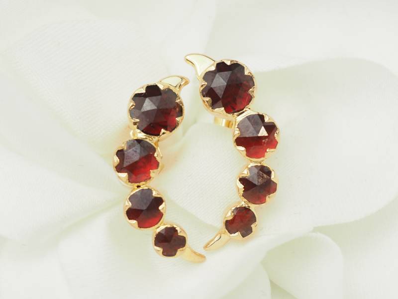 boucles d oreilles grenat marseille