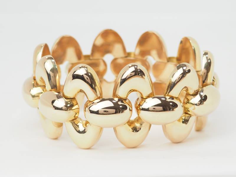 Bracelet ancien année 40 en or rose en vente à Marseille